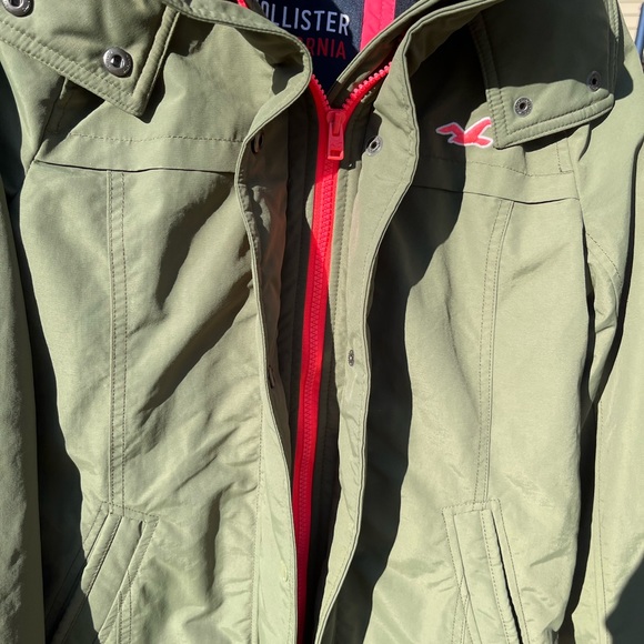 WOMENS HOLLISTER BRAND FLEECE LINED WINTER COAT SIZE M - Picture 3 of 16